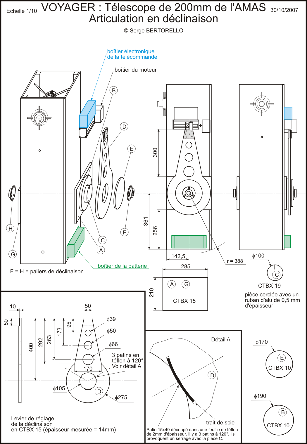 Articulation de dclinaison de Voyager