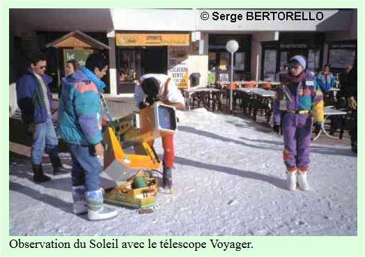 Observation du Soleil avec le tlescope Voyager